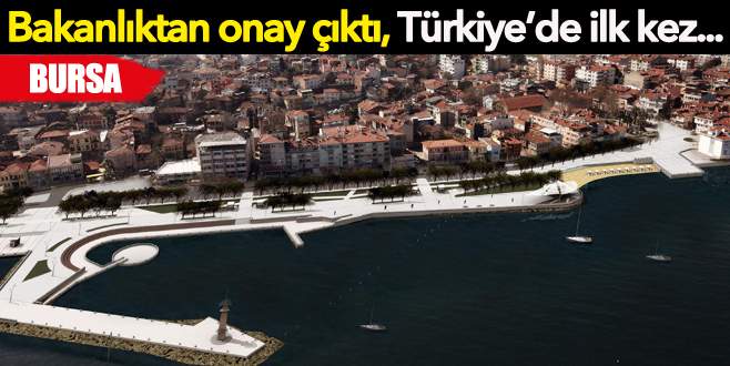 Bursa sahillerine yatırıma bakanlıktan onay 
