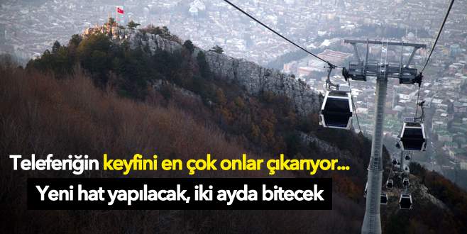 Arap turistlerin teleferik keyfi