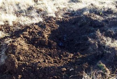 Helikopter inecek bölgede gömülü 4 bomba bulundu