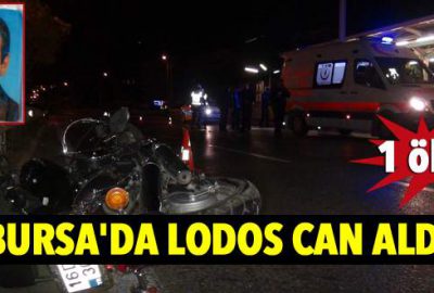 Bursa’da lodosun savurduğu motorsikletin sürücüsü öldü