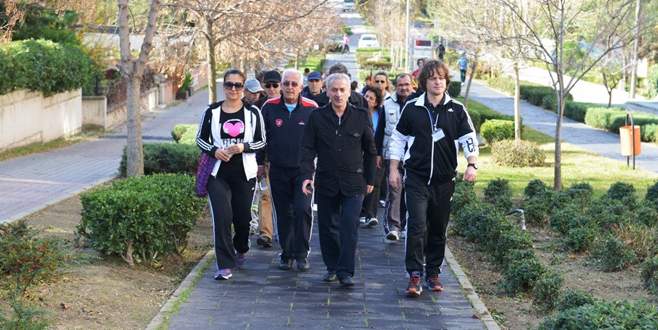 Nilüferliler sağlık için yürüyor