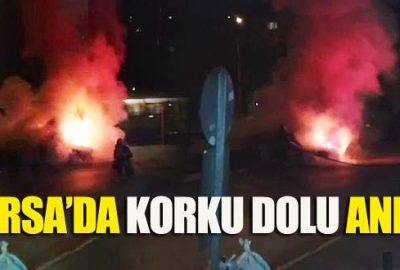 Seyir halinde alev topuna dönüştü