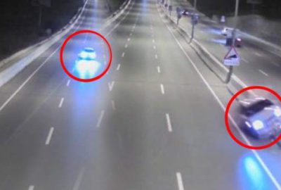 Bursa’daki trafik kazası kamerada