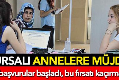 Bursalı çalışan annelere müjde