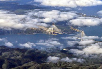 Bulutlar altında İstanbul Boğazı