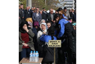 Şehit polis memuruna hazin uğurlama