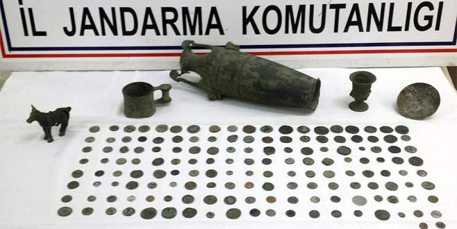 Bursa terminalinde tarihi eser operasyonu