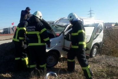 Kütahya’da Trafik Kazası: 1 Yaralı
