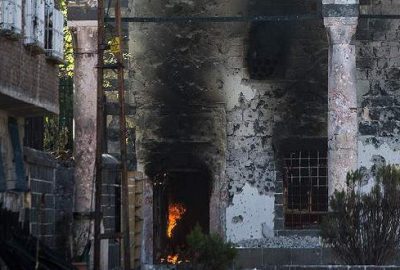 PKK saldırısı nedeniyle tarihi cami yanıyor