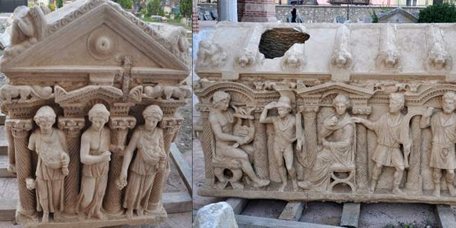 İznik’te bulunan lahidin fotoğrafı bakanlık sitesinde