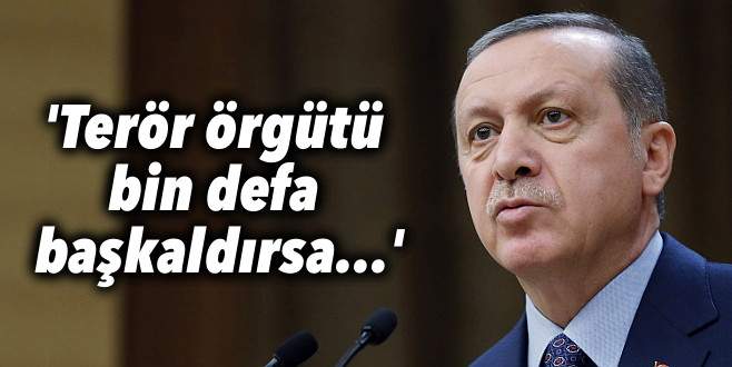 ‘Terör örgütü bin defa başkaldırsa…’