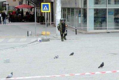 Taksim meydanında hareketli dakikalar