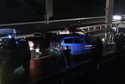 Jandarma aracına silahlı saldırı