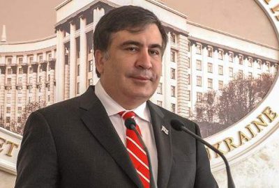 Saakaşvili’ye ‘sulu’ saldırı