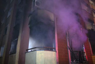 5 katlı apartmanda yangın paniği