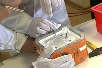 Düşürülen uçağın kara kutusu açıldı