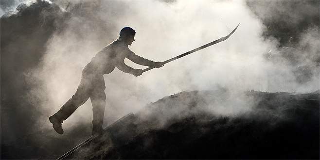 Bursa’da toz duman arasında ‘torak nöbeti’