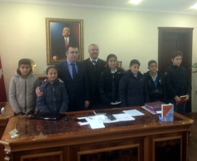 Öğrencilerden Kaymakam Avcı’ya Ziyaret