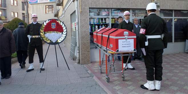 Bursalı Kıbrıs gazisine veda