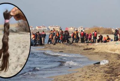 Geride kesilen pembe tokalı saçlarını bıraktı