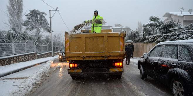 Osmangazi karla mücadeleye hazır