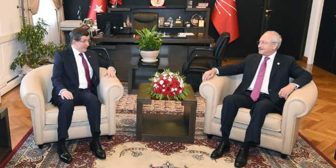 Davutoğlu ve Kılıçdaroğlu’ndan 2,5 saatlik görüşme