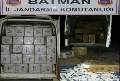 Batman’da 27 Bin 490 Paket Kaçak Sigara Ele Geçirildi