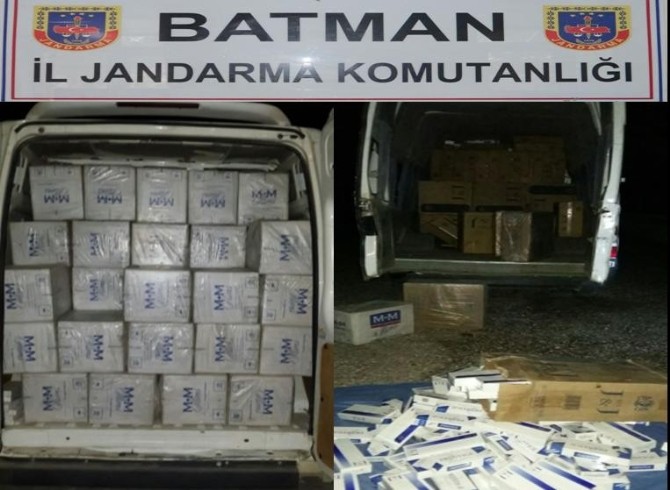 Batman’da 27 Bin 490 Paket Kaçak Sigara Ele Geçirildi