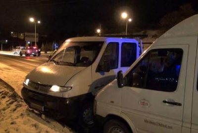 Kar yağışı kazayı da beraberinde getirdi