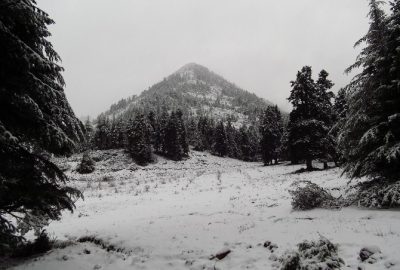 Amanoslar Yeni Yılı Karla Karşıladı