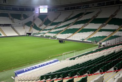 Stadyum dezenfekte edildi