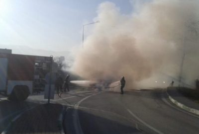 İtfaiye eri ölümden döndü