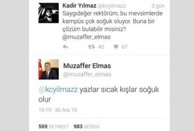 Rektörden sosyal medyayı sallayan cevap