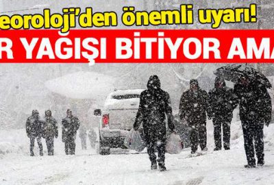 Meteoroloji’den önemli uyarı!