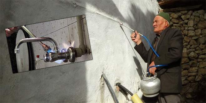 Eksi 8 derece su tesisatlarında buzlanmaya neden oldu