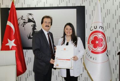 CÜ Rektörü Kocacık’tan Fedakar Doktora Teşekkür Belgesi