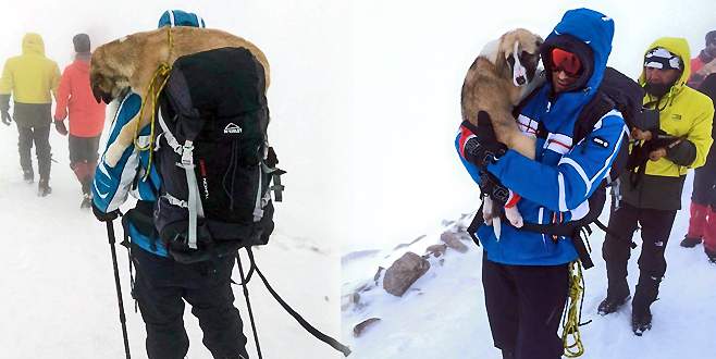 Bursalı dağcılardan örnek hareket
