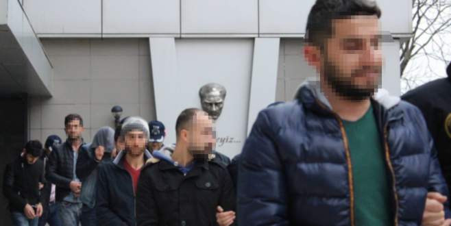 Bursa’da PKK’lı 7 zanlı adliyeye sevk edildi