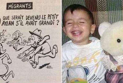 Hebdo’dan Aylan’a hakaret