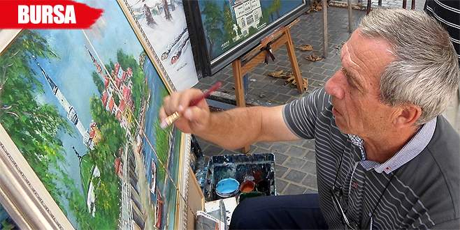 Futbolu bırakıp ressamlığa başladı