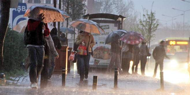 Bursa için kuvvetli yağış uyarısı