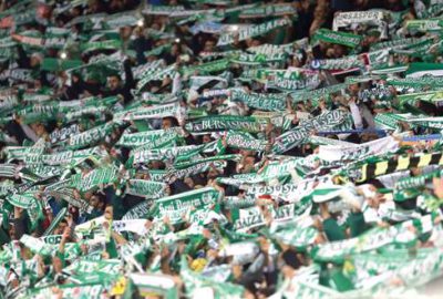 Bursaspor taraftarından muhteşem görüntüler