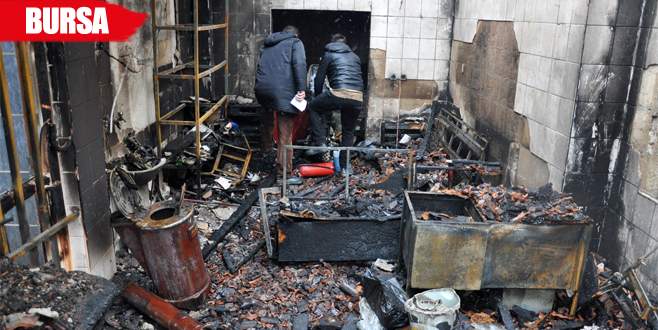 İş yerini kundaklarken kendisi de yanıyordu
