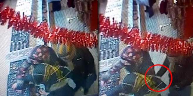 Kadının cebindeki telefonu böyle çaldı