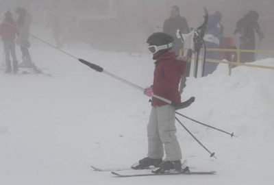 Uludağ yarı yıl tatiline sisli girdi
