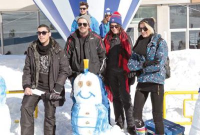 Ünlülerden kardan adam şov