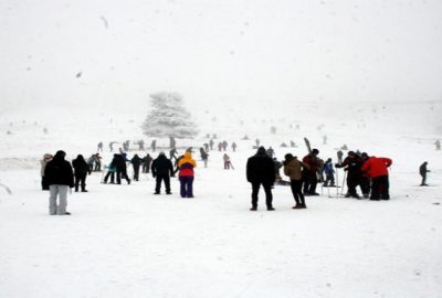 Uludağ’da hafta sonu yoğunluğu