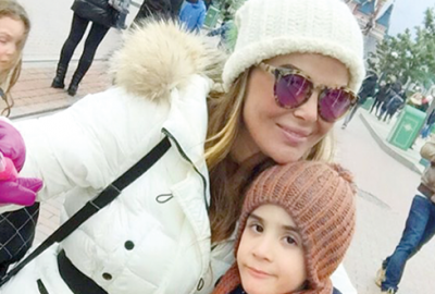 Oğluyla başbaşa tatil