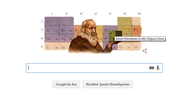 Google’dan Dimitri’ye özel doodle