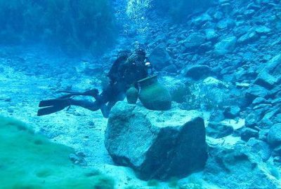 Sivas'ın Gürün ilçesinde berrak suyu ve turkuaz mavisi görüntüsüyle "doğal